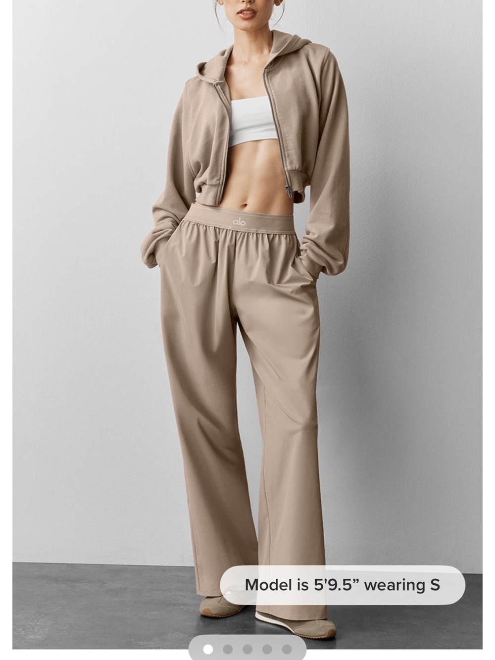 ALO Yoga suit up trousers (Regular) Gravel size small